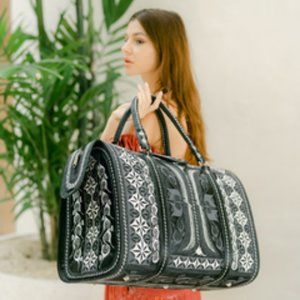 Weekend Getaway Handmade Bag - Malika Weekender Bag